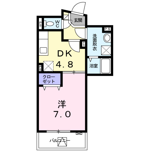 ヴァンソレイユの間取り