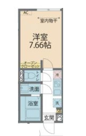 川崎市麻生区片平２丁目のアパートの間取り