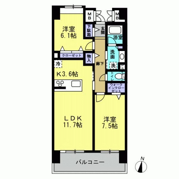 ☆2LDK間取り図☆
