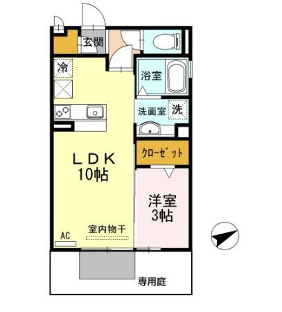アンベリール堀の内の間取り
