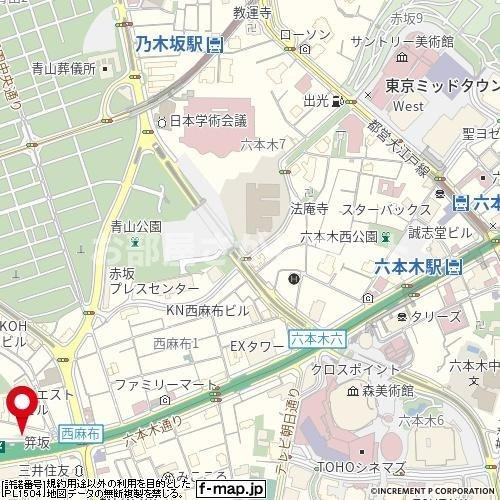 メインステージ西麻布【おとり物件なし】#学生・社会人にオススメ！初期費用分割払いOK！の地図