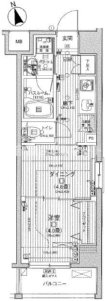 日神デュオステージ浅草Ⅱ【おとり物件なし】#学生・社会人にオススメ！初期費用分割払いOK！の間取り