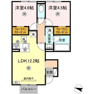 【間取り】 | (仮称)D-ROOM山代町