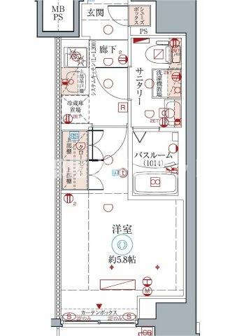 クレヴィスタ横浜【おとり物件なし】#学生・社会人にオススメ！初期費用分割払いOK！の間取り