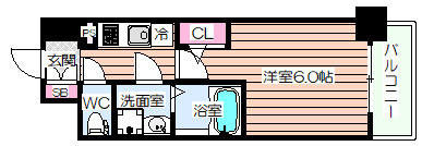 【間取り】 | エスリード大阪デュアルゲート