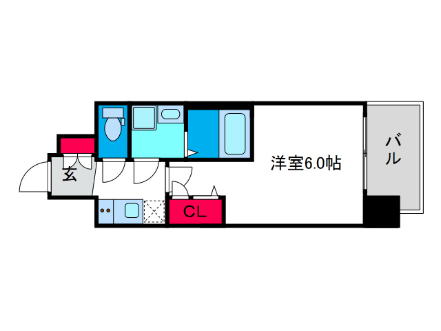 レオンコンフォート難波西Ⅲの間取り