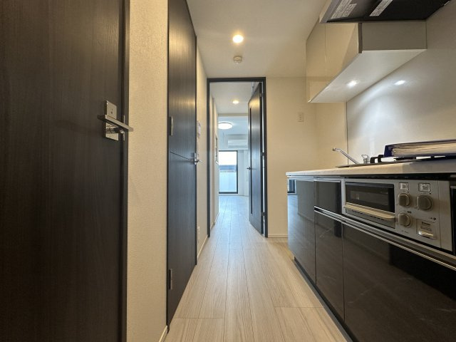 プラシア蒲田 ＴＨＥ ＧＲＡＮＤ ＲＥＳＩＤＥＮＣＥのキッチン|コンパクトなキッチンで掃除もラクラク