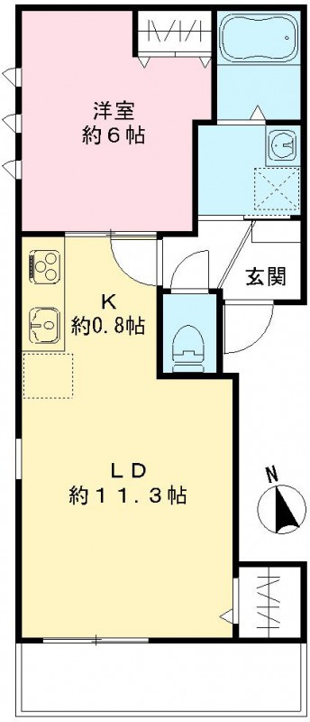 クリサンテーモ（Nearly ZEH・ＩoＴ賃貸）の間取り