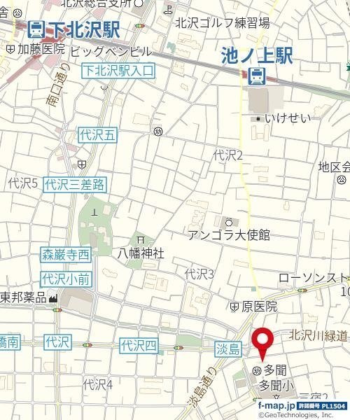 菱和パレス三軒茶屋の地図