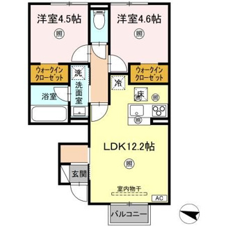 【間取り】 | (仮称)D-ROOM山代町