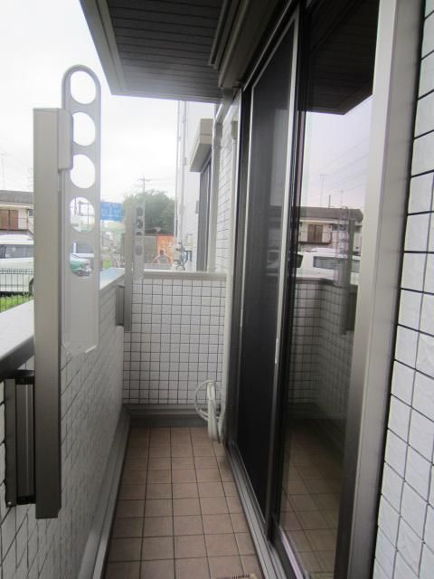 大和市上和田の賃貸マンションのバルコニー