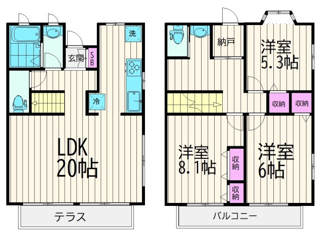 八雲テラスハウスの間取り
