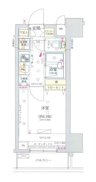 コンシェリア新宿Ｎｏｒｔｈ－Ｏｎｅの間取り