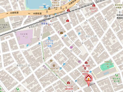 エバーグリーン上池台の地図
