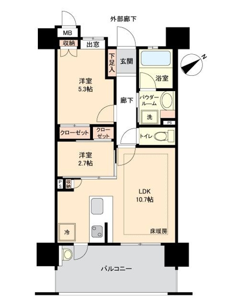 【間取り】 | アクタス南福岡グランパーク☆仲介手数料無料☆