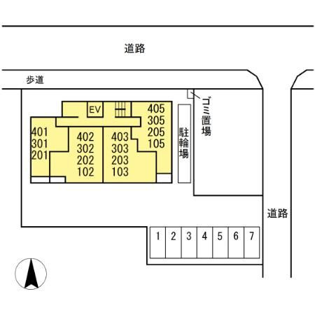 カーサ・ファミリオの区画図