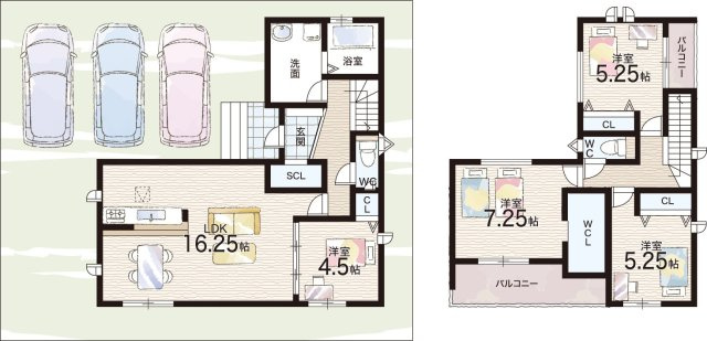 川西市清和台西　第4期　新築一戸建ての間取り