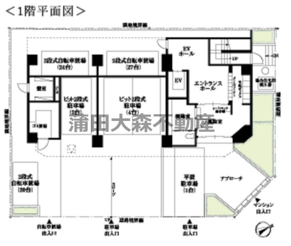 サンピエス大森の区画図
