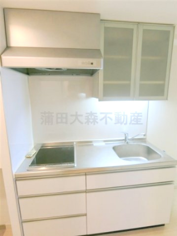 サンピエス大森のキッチン|IH2口システムキッチン