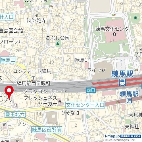 藤和シティスクエア練馬の地図