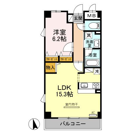 MINT甲子園三番町の間取り