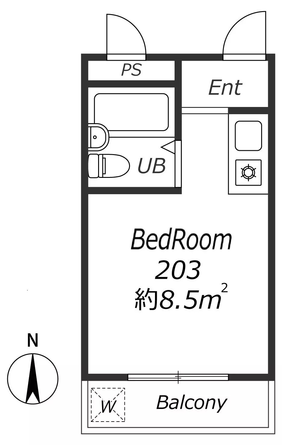 AP558 シティープラザ海老江 203の間取り|



