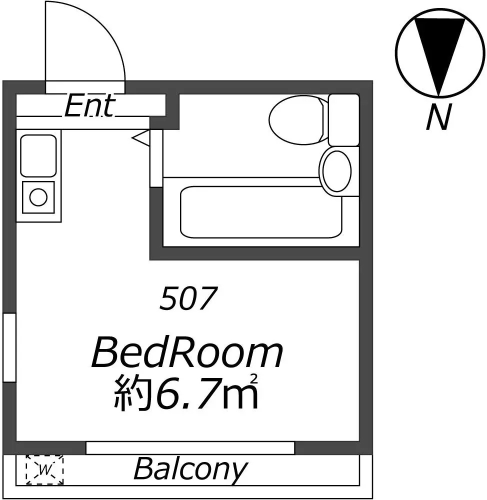 AP506 プレアール昭和町 507の間取り|



