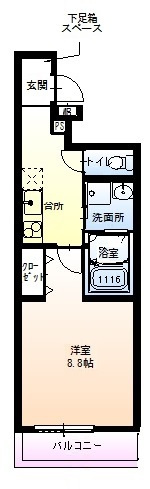 フジパレス鳳中町Ⅲ番館の間取り