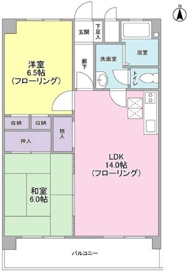 東久マンションの間取り