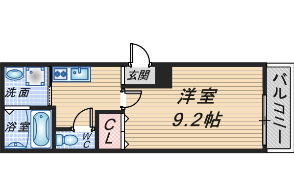 フジパレス蛍池北町の間取り