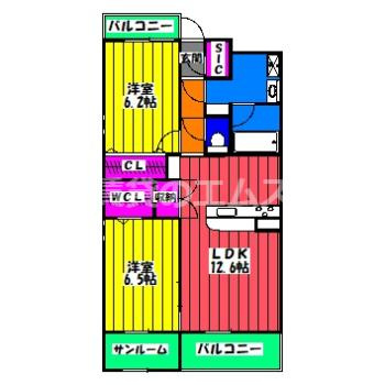 【間取り】 | ブレス筑紫通り北 | ブレス筑紫通り北の間取り