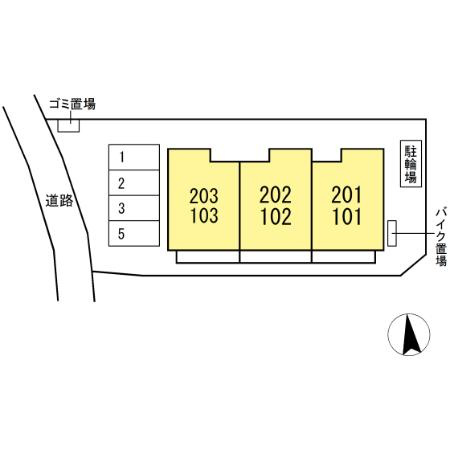泉区上飯田町AK計画の区画図