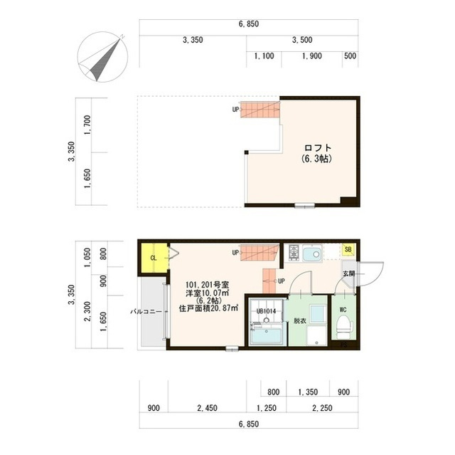 LA MAISON LISAの間取り