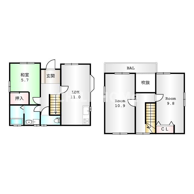 高崎市岩鼻町戸建ての間取り|当社、チルホームのHPもご覧ください(^^)/物件情報多数♪