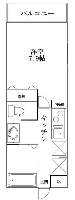センチュリーオークＡ棟の間取り