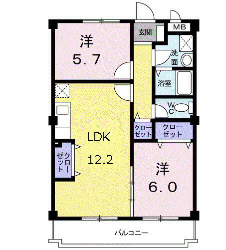 【間取り】 | アメニティ前栽２号館