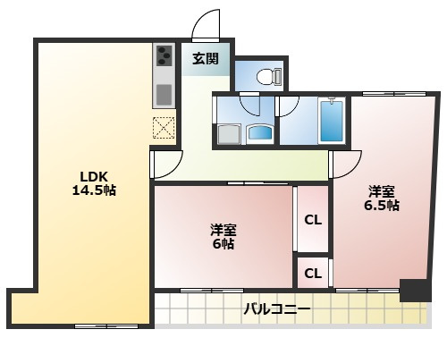 シティーライフ橋本の間取り