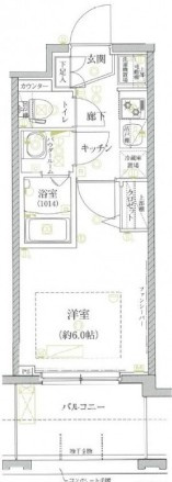 クレイシア芝浦の間取り|間取りです。