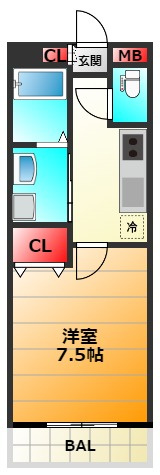 ナンバプレミアムグレースの間取り