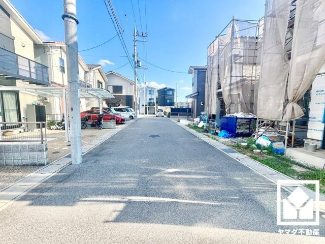 伏見区久我御旅町　31期　20号地の前面道路含む現地写真