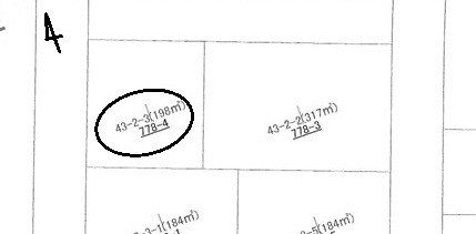 南上原43街区の土地図