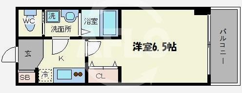Dolce Vita 難波南の間取り|ドルチェヴィータ難波南　間取り