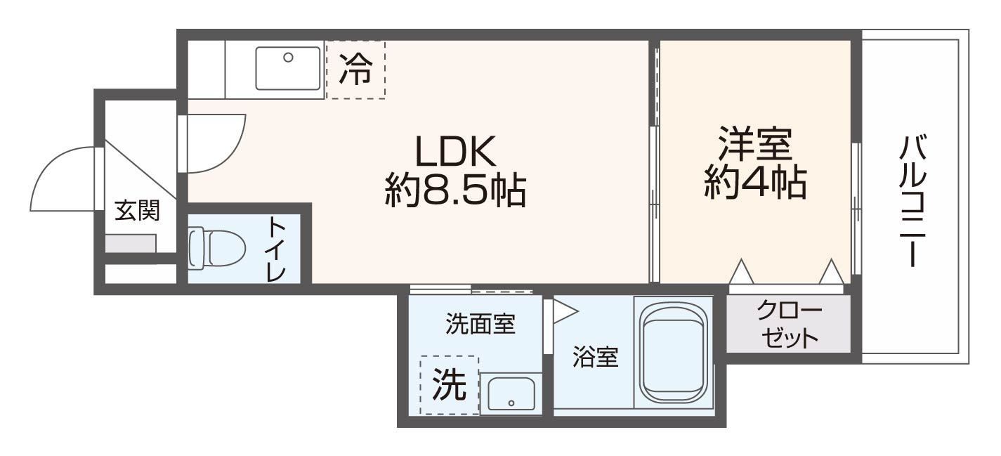 GoodLife　小阪本町の間取り