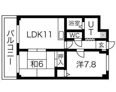 コート宮北の間取り