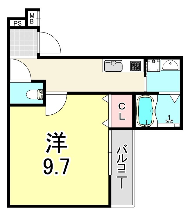 フジパレス尼崎立花Ⅰ番館の間取り