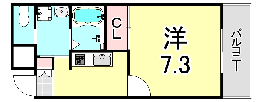 ステラハウス鳴尾の間取り
