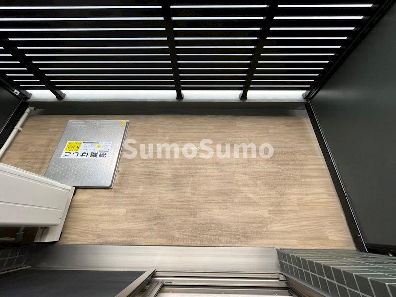 プレサンス新町ウィズジョイのバルコニー