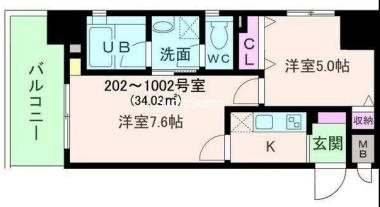 アモーレ本町ウエストの間取り