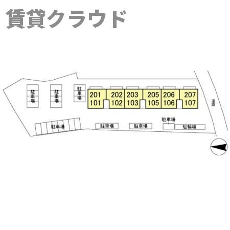 パークストリートの区画図