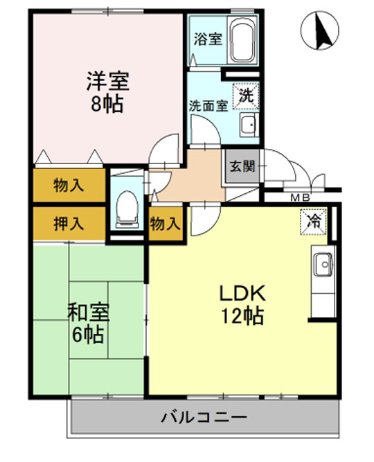 セジュール壹番館の間取り
